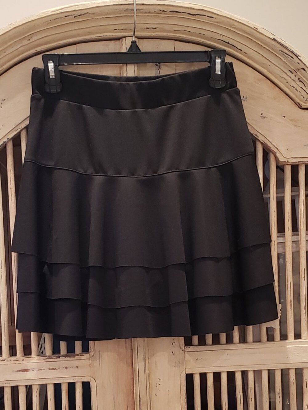 3 Tier Ruffled Black Skort NWT